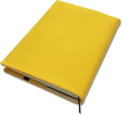 和デザイン ブックカバー (帆布生地 レモン・イエロー, B6 四六判 単行本)