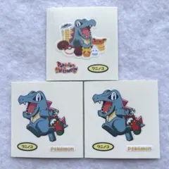 ポケモンヌードル シール ワニノコ＆ヒノアラシ＆チコリータ - メルカリ