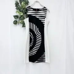 美品✨ デシグアル ワンピース ブラック Iライン ノースリーブ 総柄 高級