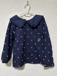 【未使用】Baby GAP襟付きカットソー　ネイビー　100センチ