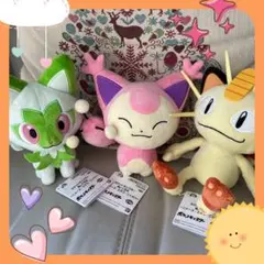 新品⭐️ポケットモンスター　ポケモン ぬいぐるみ　ニャオハ、エネコ、ニャース