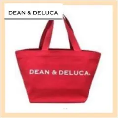 新品★DEAN&DELUCA ディーンアンドデルーカトートバッグレッドSサイズ