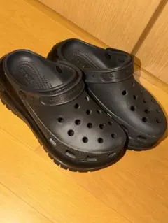 クロックス メガクラッシュ クロッグ 厚底 ブラック M6/W8（約24cm）