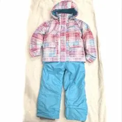 け*ん様 子ども用スキーウェア　120cm　 ピンク青白　セット　RESEEDA