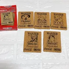 ワンピース コルクコースター 5枚セット コカ・コーラ 即購入⭕️ 早い者勝ち