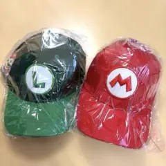マリオ　ルイージ　キャップ　キッズサイズ