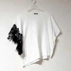 osmosis オズモーシス　アシンメトリー　レース Tシャツのサムネイル