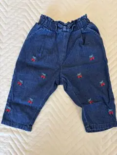 さくらんぼ　デニム　サイズ80 アカチャンホンポ