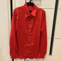 [美品]SHINE長袖シャツ レッド Sサイズのサムネイル