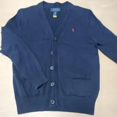 ポロラルフローレン　ネイビー　カーディガン　140cm スクール