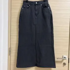 2025ss カットデニムロングスカート