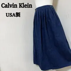 calvin klein カルバンクライン　デニム　ロングスカート　USA製のサムネイル