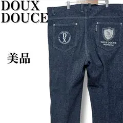 美品ヴィンテージ　BONTON ワッペン付きウールライクパンツ　メンズ　刺繍