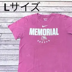 Nike MEMORIAL SOCCER Tシャツ Lサイズ ピンク