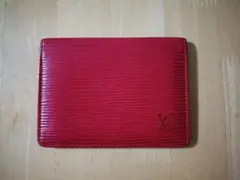 路易威登 Epi 皮革 卡片夾 紅色