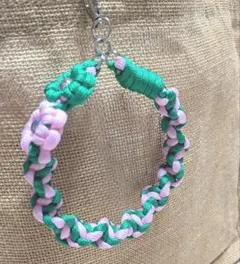 子育てママ 大人春 くすみピンク グリーン ゆったり ハンドストラップ