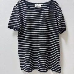 美品✨Worthington 【フリー】　半袖ストライプ　Tシャツ　大人かわいい