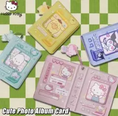 サンリオ　フォトアルバム　シール帳　カードケース　推し活　プリン　チャーム付き