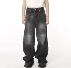 バギーデニム　黒