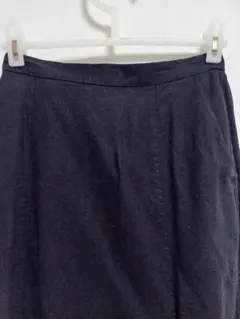 ダークパープル フレアロングスカート