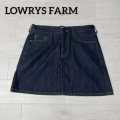 LOWRYS FARM デニムスカート L インディゴ 濃紺 美脚シルエット