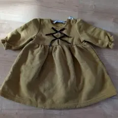 マスタード色 ワンピース　70サイズ