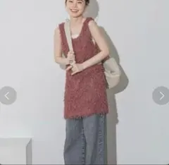 JEANASIS ツイストフェザーヤーンNS ピンク