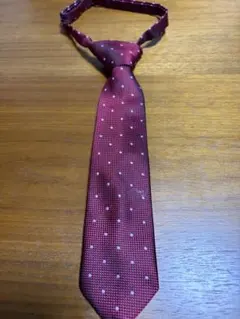 コムサイズム キッズ ネクタイ M（90〜100）ボルドー ドット