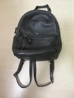ADMJ リュックサック バックパック シボ革 レザー 黒 レディース 