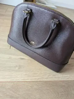COACH ブラウンレザー ハンドバッグ