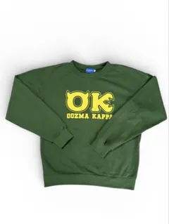 モンスターズ・インク Oozma Kappa グリーンスウェットシャツ モンスターズインク OOZMA KAPPA スウェット トレーナー 緑 グリーン