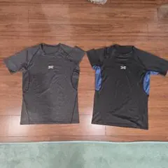 吸汗速乾性 スポーツTシャツ 2枚セット