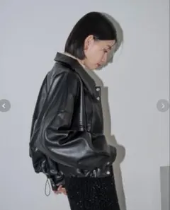 ADAM ET ROPE' FEMME ショートレザーブルゾン - メルカリ