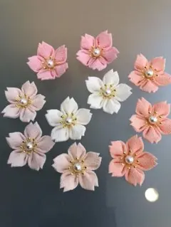 つまみ細工　桜　花　パーツ　10個セット