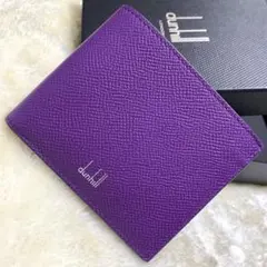 希少色❗️未使用保管品✨ダンヒル 二つ折り財布 カドガン 紫パープル 