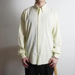 GIANNI VERSACE 長袖ワイシャツ 比翼 ライトイエロー/UW266のサムネイル