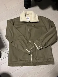 ZARA シェルパライニングジャケット アウター ボアジャケット ブルゾン