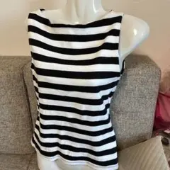 ストライプ ノースリーブ トップス　ZARA