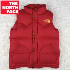 ノースフェイス ダウンベスト 赤 キッズ 130