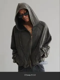 ANDER HUNK/アンダーハンク ライダースMA-1ブルゾン 美品 ANDER HUNK（アンダーハンク）の「Faded Riders MA-1 Blouson/フェイ