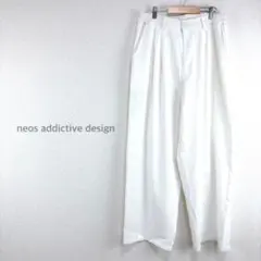 【ネオス】ワイドパンツ XL ゆったり おおきめ 着回し ストレッチありシンプルのサムネイル