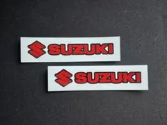 スズキ　ステッカー　【レッド×ブラック】のサムネイル