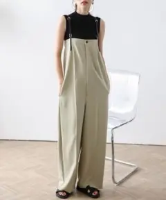 La-gemme ラジェム ベルトショルダーストラップサロペット M