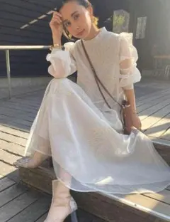 アメリ MEDI FOREST EMBROIDERY DRESS S ベルト有 - メルカリ