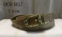 DIOR ディオール　ベルト　７０㎝　ヴィンテージ　ロゴバックル