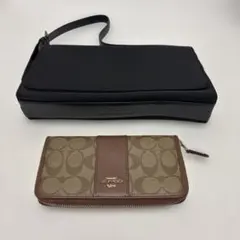 COACH ワンショルダーバッグ 7413 長財布 ブラウン F54630 2点