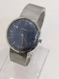 【稼働品】JUVENIA ジュベニア 902419 ネイビー 手巻き 腕時計 稼働品】JUVENIA ジュベニア 902419 ネイビー 手巻き 腕時計 - メルカリ