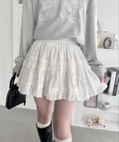 Loueme コットンフリルミニスカパンのサムネイル