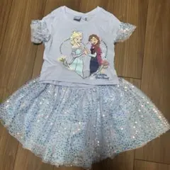 コストコ　アナ雪　Tシャツとスカート　セットアップ　5T