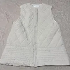 美品・chocol raffine robe アイボリー キルティングベストF
